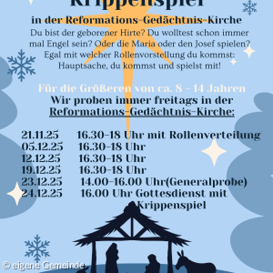 Krippenspielproben RefGed 